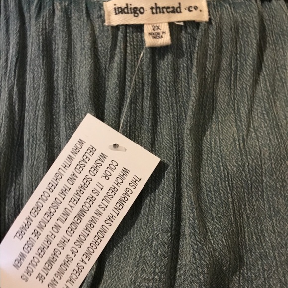 NWT Indigo Thread Company Oversized Topper- 2X - Picture 6 of 9